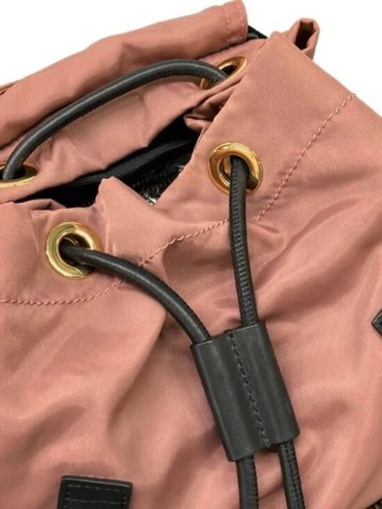 BURBERRY LONDON ENGLAND 4020959 Pink Beige Black Nylon Leather Backpack main image 10